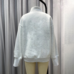 Sudadera con Capucha de Estilo de Marca de Lujo, de Algodón Grueso, con Cierre de Cremallera de un Cuarto, Personalizable con Logotipo, con tu Propio Logotipo - Product Image 3