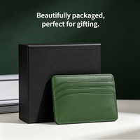 Dompet Kartu Kulit PU Pria Harga Pabrik, Tipis Minimalis, Logo Custom, Grosir, Tempat Kartu Nama