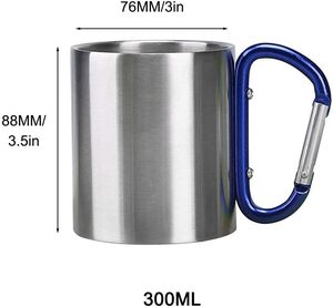 Taza de Acero Inoxidable de Doble Pared con Hebilla, Personalizable con Logotipo, para Deportes, Senderismo, Agua, Café, Té, Venta al Por Mayor en China - Product Image 2
