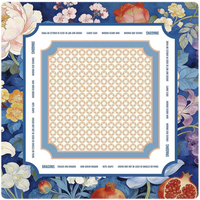 Tapis de mahjong américain de luxe antidérapant, insonorisant, lavable, en caoutchouc naturel, avec pieds en acier inoxydable, écologique et durable, 800x800mm