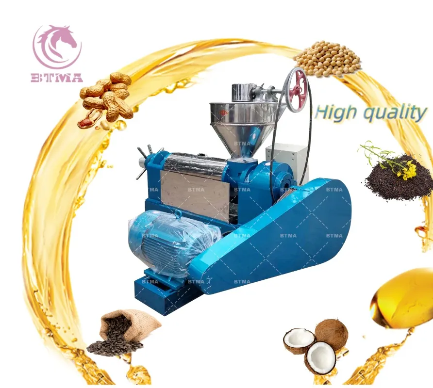 Machine d'extraction d'huile de graines de soja, presse-pressoir BTMA 6YL-130
