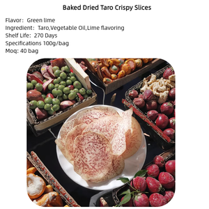 Borsa da imballaggio <span class=keywords><strong>Gourmet</strong></span> Taro essiccato al forno fette croccanti Texture Extra dura con sapore di Lime piccante Snack cinesi nutrienti Snack - Product Image 5