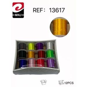 MNJ Colored Elastic Yarn 12Pcs Assorted Colors For Crafting - Product Image 3