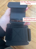 Las muñequeras de alta resistencia proporcionan soporte para peso muerto, dominadas y encogimiento de hombros-Adecuado para guantes de fitness para hombres y mujeres.