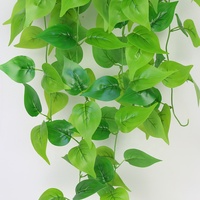 Mur végétal décoratif en lierre artificiel, feuilles en plastique, hauteur 100-130 cm, ruban adhésif inclus, utilisation intérieure/extérieure pour