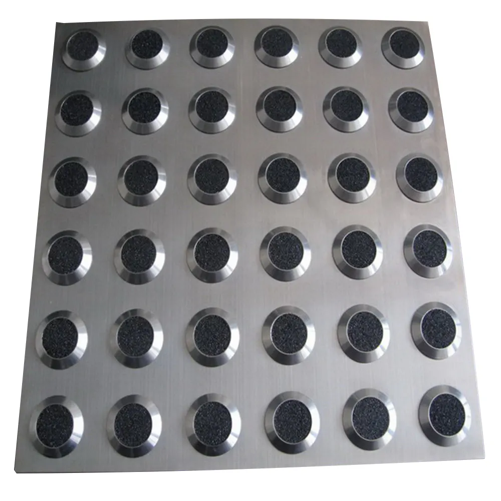 USA standard brass aluminum PU tactile stud and indicator pad tile