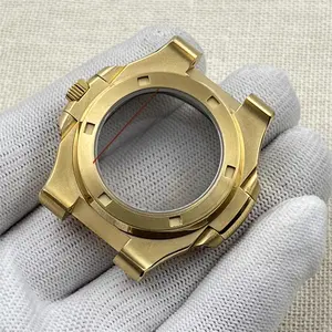 42mm NH35 cassa orologio cassa oro rosa acciaio cinturino quadrante lancette parti orologio per accessori per orologi sostituzioni