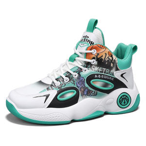 Nouvelle usine en gros automne et hiver explosif respirant mi-haut chaussures de basket-ball baskets 37-44 - Product Image 4