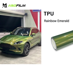 ASDFilm Pellicola Protettiva Premium in TPU Autoriparante, Effetto Arcobaleno Smeraldo Lucido, Cambio Colore, Protezione Vernice PPF, Idrofobica, Garanzia 5 Anni per <span class=keywords><strong>Auto</strong></span> - Product Image 1