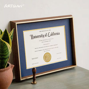Manufacturers Provide Gold Certificate Award Framing Solid Wood Wall <b>Mounted</b> Photo <b>Frame</b> - Product Image 4