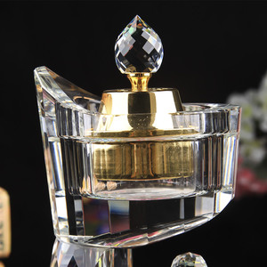 2020 Hot Sale New Design <strong>Cheap</strong> Top Jingpai <strong>Crystal</strong> K9 Glass Bakhoor Arabic Incense Burner Customizable Size Shape for Home Decor - Product Image 2