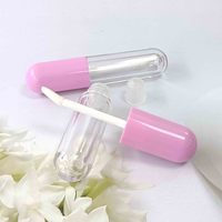 Tube de brillant à lèvres transparent en gros, 5 ml, contenant cosmétique vide avec capuchon à vis souple pour rouge à lèvres liquide, tubes de brillant à lèvres en plastique
