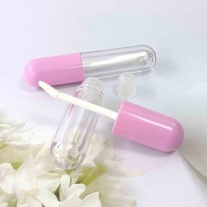 Tube de brillant à lèvres transparent en gros, 5 ml, contenant cosmétique vide avec capuchon à vis souple pour rouge à lèvres liquide, tubes de brillant à lèvres en plastique - Product Image 1