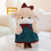 Série Nuo Nuo : Peluche Mouton, Lapin et Chien Habillés Mignons – Ensemble de Poupées en Peluche pour Cadeau d'Anniversaire et de Fête