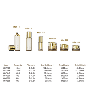 Emballage cosmétique 150ml 180ml en plastique ABS, flacon pompe sans air, forme cylindrique, finition mate, sérum pour le soin de <span class=keywords><strong>la</strong></span> peau, nettoyant <span class=keywords><strong>visage</strong></span> - Product Image 3