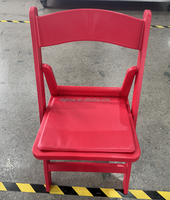 Chaise pliante Wimbledon en résine blanche portable pour événements, mobilier d'extérieur empilable pour location et fêtes