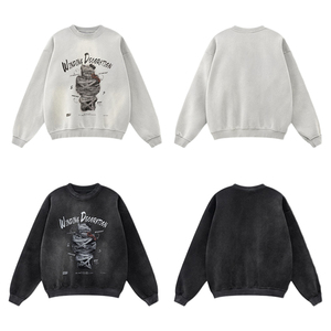 Glyph-Engineered Crew Casual Crew Système monastique du centre-ville pour 24h Ritual Wear Automne Polyester/Coton ODM Supply 219 - Product Image 6