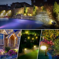 Projecteurs solaires d'extérieur 53 LED, éclairage paysager solaire, lampes murales étanches pour allée, cour, jardin, entrée de voiture