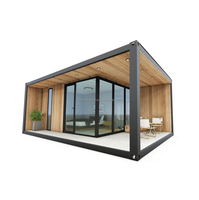 Maison de vacances pliable Senglin en bois moderne de luxe avec structure en acier, disponible en 20FT, 30FT, 40FT