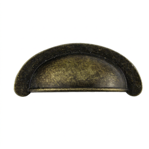 Poignée de tiroir durable en alliage de zinc 79x33mm Spécification D59 Bronze antique ovale BA4 Quincaillerie de mobilier traditionnelle - Product Image 1