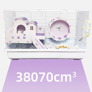Toptan lüks büyük 47 60 boyutları çok setleri beyaz kalın demir tel ferret gine domuz küçük hayvan pet büyük ev hamster kafesi - Product Image 2