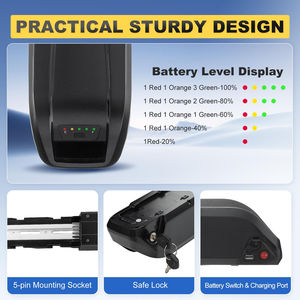 Ebike <b>Battery</b> Hailong G70 G56 36V <b>48V</b> 52V 13AH 15AH 17.5AH 20AH Lithium Ebike <b>Battery</b> - Product Image 3