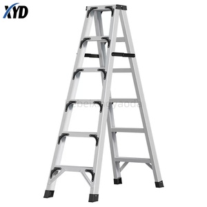 Échelle pliante télescopique robuste <span class=keywords><strong>4</strong></span>-en-1, capacité de charge 150 kg, acier inoxydable, 12 <span class=keywords><strong>marches</strong></span>, usage en appartement, design minimaliste, grande taille - Product Image 4