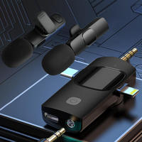 Microphone Lavalier sans fil professionnel K15 de haute qualité Design de revers compact pour Vlog Enregistrement vidéo court C pour YouTube