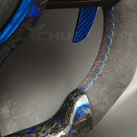 Volant en fibre de carbone forgé bleu pour BMW F10 F20 F22 F30 F31 F36 F45 F46 F48 F80 F82 F87 F90 M2 M3 M4 M5
