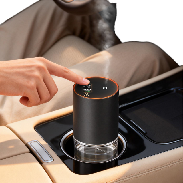 Factory Wholesale Smart Dual Mode 100ml Waterless Battery Portable HD Screen Multi Scene Aroma Diffuser for Car Household Use