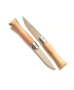 Cuchillo de fruta plegable para acampar al aire libre de supervivencia de madera de haya con mango de madera - Product Image 2