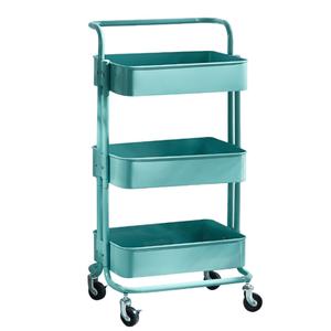 Carrito de Almacenamiento de Acero de Diseño Moderno, Carrito Metálico Económico en Todos los Colores para Salón de Belleza, Pastelería, Restaurante, Muebles para el Hogar - Product Image 1