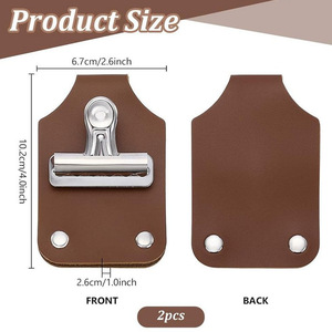 Porta Números para Competición Ecuestre Transfronteriza, Porta Números para Maratón de Cuero PU, Etiqueta de Producto para Tienda Online - Product Image 4