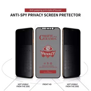 Protecteur d'écran en verre trempé de film souple de confidentialité en céramique mate pour <span class=keywords><strong>Iphone</strong></span> 7 <span class=keywords><strong>8s</strong></span> 12 13 Mini 12 13 14 15 16 Pro Max Film céramique - Product Image 6