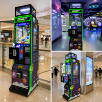 Máquina de garras EXTREME MINI 2026 Space Adventure con estructura metálica de alta calidad y luces de neón
