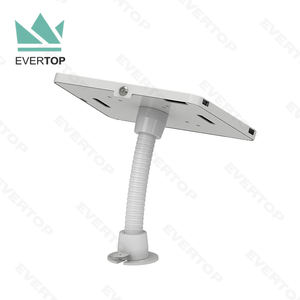 LST04-H مرنة اللوحي <span class=keywords><strong>POS</strong></span> كشك حامل معقوفة مع مفتاح القفل أبيض أسود آمن لمواجهة سطح المكتب ل جديد باد شبكة آلات توزيع إلكترونية تعمل بنظام Android - Product Image 5