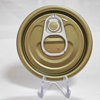 Norme personnalisée 202 #   Couvercles de boîtes de conserve EOE à ouverture facile en émail blanc chromé TFS de 52,3 mm avec languette argentée pour pâte de tomate