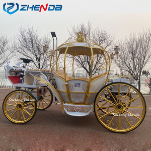 Cavallo di lusso europeo <span class=keywords><strong>Caleche</strong></span>/carrozza bianca del cavallo di nozze elettrico per la vendita/freno a cavallo - Product Image 2