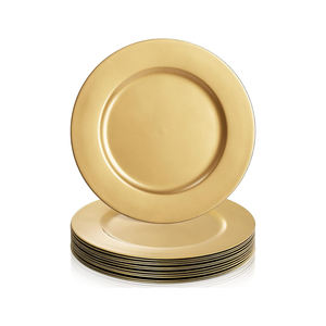 Platos de Cena Elegantes y Novedosos para Bodas, Fiestas y Celebraciones, Platos de Plástico de Lujo Multicolores al por Mayor - Product Image 1