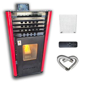 Poêle à granulés de bois autoportant à haute efficacité avec grand rendement calorifique Poêle à granulés <span class=keywords><strong>non</strong></span> <span class=keywords><strong>électrique</strong></span> à commande intelligente pour appartements - Product Image 3