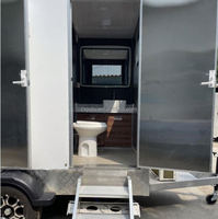 Toilettes mobiles de luxe de haute qualité, modernes, en conteneur, pour événements en plein air et travaux de construction |   Préfabriqué durable et écologique