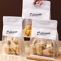 En stock Sachet de boulangerie en papier kraft avec fenêtre transparente et fermeture à lien métallique pour pain de mie, gâteaux et pâtisseries