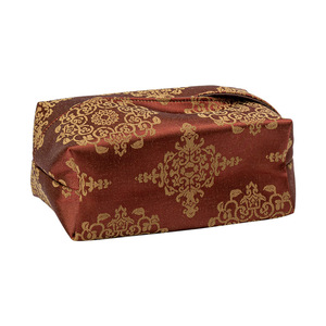 Boîte à mouchoirs en tissu brocart de style chinois, anti-poussière, pour voiture, salon, accessoire de cérémonie du thé - Product Image 4