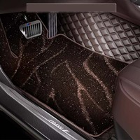 Tapis de sol de voiture sur mesure, double couche, en cuir PU, pour BMW Série 5, Audi A4 A6L, Magotan, Accord, Camry