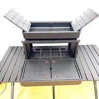 Boîtier de rack standard 5U pour amplificateur et microphone, profondeur moyenne 35 cm, couvercle réglable, peut contenir une sacoche de ceinture et un casque