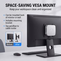 EGLOBAL Mini PC Murah Baru In-tel Core I3-6100U Thin Client 1.5KG Kipas Jaringan Komputer NUC Tipe-C Windows 10/11 untuk Penggunaan Kantor