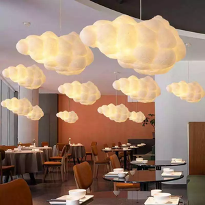 E27 Led lampe suspendue romantique en nuage, luminaire de salon, chambre à coucher, décoration intérieure, lustre suspendu - Product Image 5