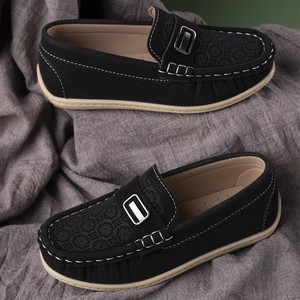 Mocassini per Bambini Personalizzati OEM, Scarpe Etniche Ricamate per Ragazzi, Calzature Individuali Traspiranti Antiscivolo con Tomaia in Camoscio - Product Image 4