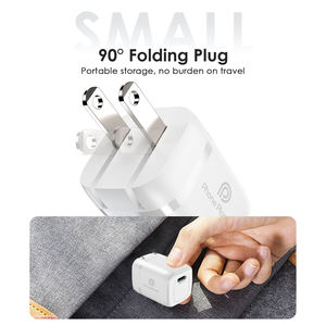 US Plug Baixa Temperatura Seguro Carregamento Rápido 90 graus Folding Plug PD30W GaN Gálio Nitreto Adaptador De Alimentação - Product Image 6