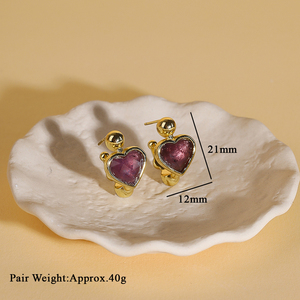Pendientes <span class=keywords><strong>de</strong></span> Corazón <span class=keywords><strong>de</strong></span> Plata 925 con Conchas Rosadas Naturales <span class=keywords><strong>de</strong></span> Alta Calidad para Fiesta - Product Image 4